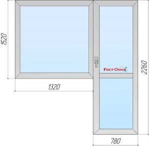 Блок балконный с дверью цена
