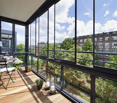 алюминиевые системы для балкона рост-окна